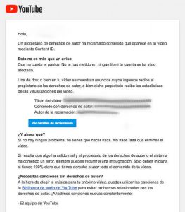 derechos de autor en you tube