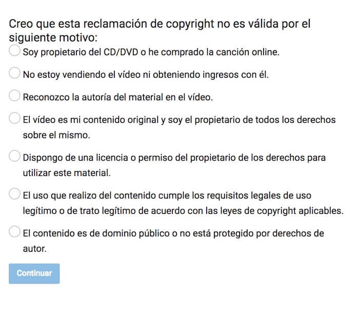 derechos de autor en you tube