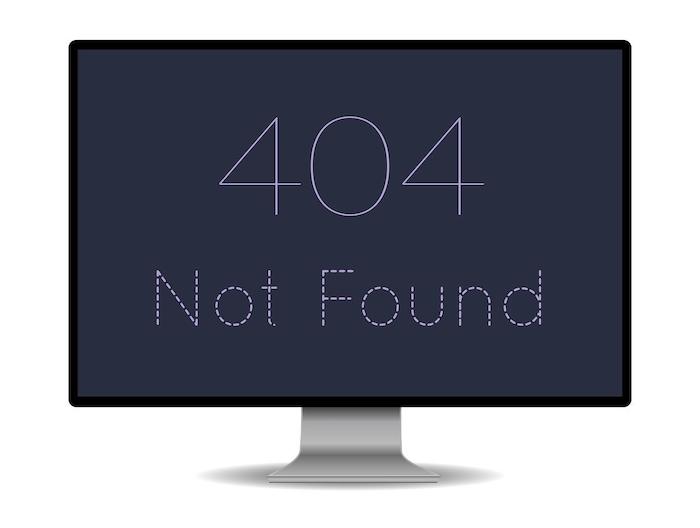 que es un error 404