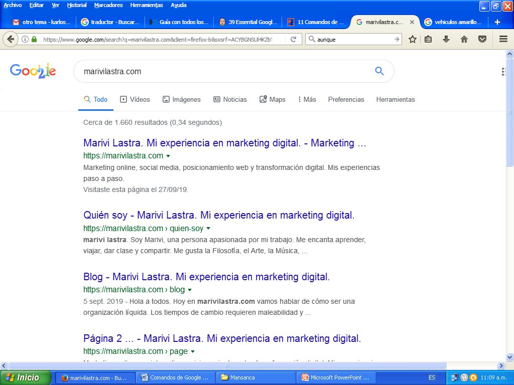 comandos de google importantes para seo